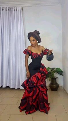 Slay in all simplicity, while also looking sophisticated, in this beautiful dress. This dress will boost your confidence because of the queen you are and only Queens are meant to rock this dress. Ankara Prom Dress, Nigerian Traditional Dresses, Dress For Church, Prom Dates, Ankara Dress Designs, Nigerian Dress, Nigerian Lace Styles Dress, Nigerian Lace Styles, Glamouröse Outfits