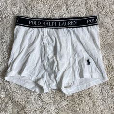 Brand New!!! White Cotton Boxer Briefs For Loungewear, White Fitted Boxer Briefs For Loungewear, Fitted White Boxer Briefs For Loungewear, White Loungewear Boxer Briefs, Casual White Boxer Briefs For Sports, Casual White Cotton Boxer Briefs, Elegant Man, Polo By Ralph Lauren, Men's Polo