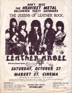 an old concert poster with the band's name on it