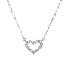 Elevate your gifting game with the Solstress Sweetheart Necklace. Crafted for the modern romantic, this necklace is a timeless expression of love. Wear it alone, stacked with your other Solstress ring favorites, or with the complimenting silver Sweetheart Bangle and Sweetheart ring. Whether it's for your BFF, partner, or yourself, this accessory adds a touch of chic to any style. Made to be cherished, it's the ultimate gift that keeps on giving! 925 Sterling Silver 18k Gold or Rhodium plated Pre Silver Heart Clavicle Chain Necklace For Wedding, Heart Cut Adjustable Necklace For Valentine's Day, Adjustable Silver Heart Cut Necklace, Silver Adjustable Heart Necklace For Wedding, Elegant Valentine's Day Adjustable Charm Necklaces, Adjustable Silver Heart Necklace For Wedding, Valentine's Day Sterling Silver Necklace With Adjustable Chain, Wedding Open Heart Necklace With Clavicle Chain, Elegant Adjustable Charm Necklaces For Valentine's Day