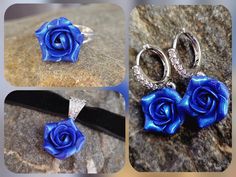 "Choker necklace with velvet ribbon , handmade flowers and crystal findings  Rose material is polymer clay. Each petal of flower made by hand without any mold Dia flower 12-15 mm/ 0.45-0.55 \" Length of necklace is adjustable: 10-12 inches/ 25,4 - 30,5 cm 11-13 inches/ 28-33 cm 12-14 inches/ 30.5- 35.5 cm 13-15 inches/ 33-38 cm 14-16 inches/ 35.5 cm-40.5 cm 15-17 inches/ 38,1 cm- 43,2 cm 16-18 inches/ 40.6 cm- 45.7 cm 17-19 inches/ 43 cm - 48 cm Width of ribbon 10 mm / 0.4 inches If you need other length of necklace let me know and I will make it for you. Polymer clay isn't afraid of water, strong and non-toxic. Gorgeous gift for women and girls as handmade item ALL CHOKERS - https://www.etsy.com/shop/BuduartJewelry?ref=simple-shop-header-name&listing_id=694544029§ion_id=22629985 ♥All my j Elegant Polymer Clay Jewelry With Flower Charm, Blue Pearl Jewelry, Ribbon Handmade, Pearl Jewelry Set, Elven Jewelry, Pearl Jewelry Sets, Earrings And Necklace, Velvet Choker, Rose Necklace