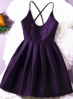 Beautiful Dark Purple Satin Short Homecoming Dress, Cute Party Dress – BeMyBridesmaid Dark Purple Homecoming Dress, Navy Homecoming Dress, Navy Blue Homecoming Dress, Purple Homecoming, Simple Homecoming Dresses, Purple Homecoming Dress, Homecoming Dress Short, Cute Dresses For Party, Black Homecoming Dress