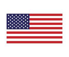 an american flag is shown on a white background