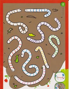 an image of a snake maze on the ground