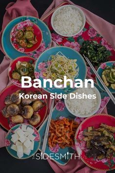 the korean side dishes are ready to be eaten