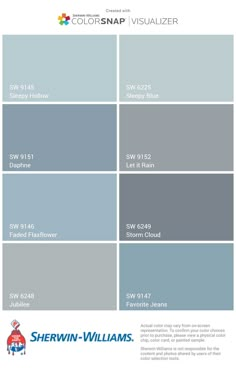 the color scheme for sherwinn - williams's paint colors