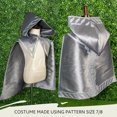 Princess Zelda Cosplay, Cape Sewing Pattern, Cape Sewing, Cape Pattern Sewing, Mens Sewing Patterns, Zelda Cosplay, Hooded Cape, Sewing Patterns For Kids, Womens Sewing Patterns