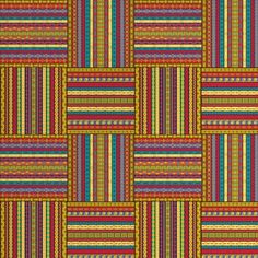 a multicolored striped pattern on fabric