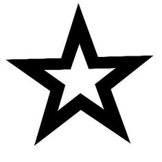 a black and white star logo