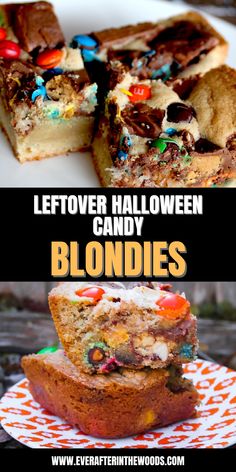 leftover Halloween candy blondie Recipes With Leftover Halloween Candy, Halloween Candy Leftover Ideas, Leftover Halloween Candy Recipes, Candy Stash, Blondie Recipe, Leftover Candy, Leftover Halloween Candy, Something To Make, Candy Recipe