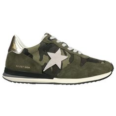 Stand out like the rockstar you are in the ROCK sneaker from Vintage Havana. Features a slip on construction, elastic lace accent, and rubber outsole. Size: 6.  Color: Green.  Gender: female.  Age Group: adult.  Pattern: camo. Vintage Havana, Lace Up Sneakers, Elastic Laces, Athletic Sneakers, Shoes Casual, Buy Vintage, Casual Sneakers, Havana, The Rock