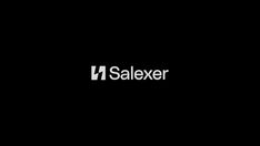 a black background with the word saleexer written in white