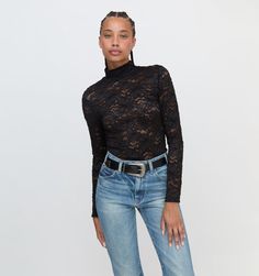 The Pia Top - Black Turtleneck Under, Hill House Home, Baby Outerwear, Sleeveless Dresses, Printed Skirt, Hill House, Black Hills, Long Sleeve Turtleneck, Lace Bralette