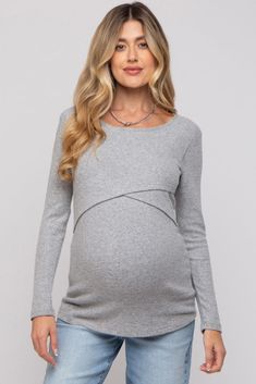 Black Ribbed Crossover Maternity/Nursing Top– PinkBlush Maternity Tops For Work, Maternity Work Clothes, Pinkblush Maternity, Crossover Top, Nursing Top, Maternity Style, Nursing Tops, Maternity Nursing, Pink Blush Maternity