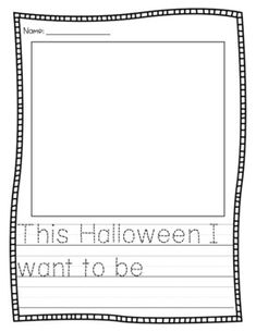 this halloween i want to be worksheet