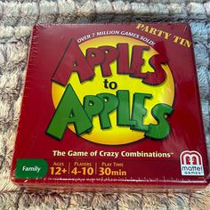 the game is called apples to apples, but it's still in its original packaging