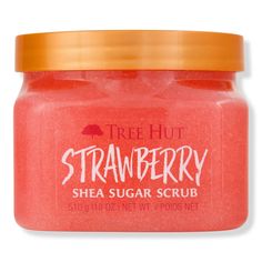 Tree Hut Strawberry, Shea Sugar Scrub, Strawberry Tree, Exfoliating Body Scrub, Sugar Body, Natural Exfoliant, Sugar Body Scrub, Exfoliating Scrub, Tree Hut