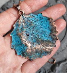 Nature-inspired Jewelry With Patina As A Gift, Blue Handmade Rustic Necklace, Blue Patina Necklace Perfect For Gifts, Blue Rustic Necklace For Gifts, Rustic Blue Necklace For Gifts, Rustic Blue Handmade Necklace, Gift Blue Patina Necklace, Rustic Blue Necklace For Gift, Handmade Rustic Blue Jewelry