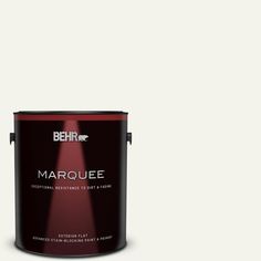 behr marquee interior paint in one gallon, with the light on it