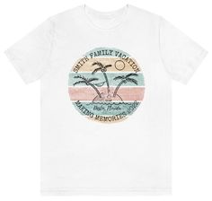 Our Personalized Beach Trip design offers a classic tee fit. The high-quality airlume ring-spun cotton softness & durability will make this your new favorite shirt. Easily personalized for your Nashville Family, Girls, or Bachelorette trip matching shirts. * Solid Colors: 100% airlume combed & ringspun cotton * Heathers Colors: 52% airlume ringspun cotton/48% polyester * Athletic & Black Heather: 90% cotton/10% polyester * Lightweight durable fabric * Ribbed knit collar * Shoulder-to-shoulder ta Family Vacation Tshirts, Bachelorette Tees, Travel Tshirt, Johnson Family, Travel Shirts, Personalized Shirts, Unisex Shirts, Favorite Shirts, Beach Trip