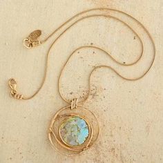 Gold Plated Roman Glass Necklace - Roman Mirror | NOVICA Roman Glass Necklace, Ancient Roman Jewelry, Roman Glass Jewelry, Roman Jewelry, Roman Glass, Glass Pendant Necklace, Gold Plated Necklace, Jewelry Packaging, Glass Earrings