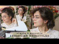 ~ Casual ~ Edwardian Hairstyles ✨ Historybounding Hair - YouTube 1910 Hairstyles, 1910 Hair, Edwardian Hair, Historical Hairstyles, Edwardian Hairstyles, Victorian Hairstyles, Favorite Hairstyles, Edwardian Fashion, All Love