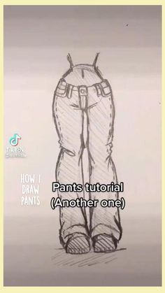 a drawing of a person wearing pants with the words pants tutor another one on it