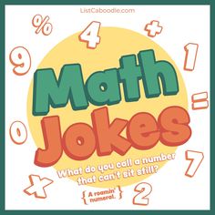 A list of the best math jokes for kids of all ages. Maths Clipart, Fractions For Kids, Math Cartoons, Math Clipart, Funny Math Shirt, Funny Math Jokes, Math Teacher Humor, Word Family Worksheets