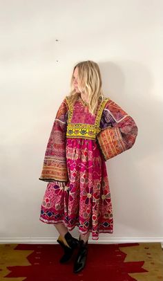 Vintage Kuchi Tribal Dress , Embroidered Beaded Silk Afghan Midi Dress - Etsy Latvia Botanical Cake, Latvia, Midi Dress, Ships, Womens Dresses, Silk, Cake, Dresses