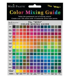 the color mixing guide is shown in this page