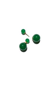 seree-orbit-duo-double-ended-jade-stone-stud-earrings Stone Stud Earrings, September Birthstone Jewelry, August Birthstone Jewelry, July Birthstone Jewelry, Jade Earrings, Jewelry Ring Box, Stone Studs, Gifts For New Mums, Pearl Jewellery Earrings