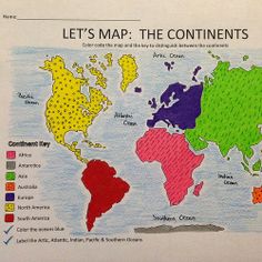 an image of a map with the countries labeled in different colors and names on it