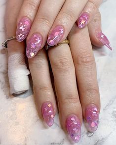 Gyaru Nails Simple Short, Pink Gyaru Nails, Gyaru Nails Pink, Hime Gyaru Nails, Press On Nails Gyaru, Gyaru Press On Nails, Wow Nails, Jelly Nails