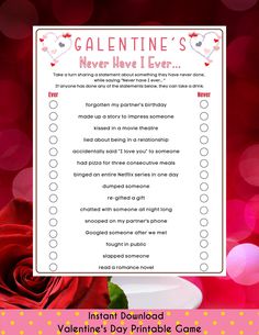 valentine's day printable game for kids to play on the computer or tablet