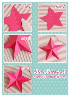 how to make a paper star with step by step instructions