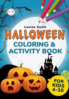 halloween coloring and activity book for kids