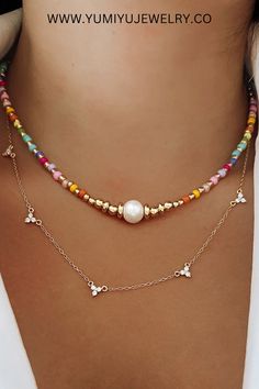 DAINTY DIAMOND NECKLACE - GOLD FILLED Gold Jewelry With Colorful Beads For Layering, Dainty Gold Necklace With Colorful Beads, Gold Double Strand Necklace With Colorful Beads, Love Rings, Dainty Diamond Necklace, Personalized Rings, Butterfly Necklace, Bracelet Gold, Sparkle Diamonds