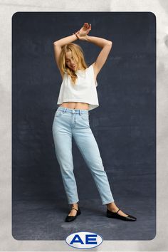 Rigid in the front. Stretchy in the back. Magic all over with innovative 50/50 construction/Made with rigid denim in the front of the leg & stretch denim in the back./The vintage look of 100% cotton denim, but with the comfort and ease of your favori Washed Rigid Denim Cropped Jeans, Urban Recycled Denim Jeans For Spring, Everyday Cropped Leg Recycled Denim Jeans, Everyday Denim Blue Cropped Rigid Jeans, Urban Style Spring Jeans In Recycled Denim, Everyday Cropped Leg Jeans In Recycled Denim, Everyday Denim Blue Cropped Jeans, Everyday Cropped Jeans In Denim Blue, High Rise Recycled Denim Jeans With Frayed Hem