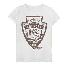 She'll love the look of this girls' Spongebob Movie Camp Patch Graphic Tee. Crewneck Short sleevesFABRIC & CARE Cotton Machine wash Imported She'll love the look of this girls' Spongebob Movie Camp Patch Graphic Tee. Nickelodeon She'll love the look of this girls' Spongebob Movie Camp Patch Graphic Tee. Size: Large. Color: White. Gender: female. Age Group: kids. Spongebob Movie, Kids Camp, Camping Tee, Girls Camp, Camp Shirt, Camping With Kids, Camping Shirt, Nickelodeon, Fabric Care