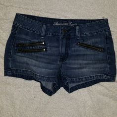 Nwot American Eagle Zipper Shorts 100% Authentic Black Jean Shorts American Eagle, Shorts American Eagle, Zipper Shorts, Jean Shorts, American Eagle Outfitters, American Eagle, Size 4, Womens Shorts, Zipper