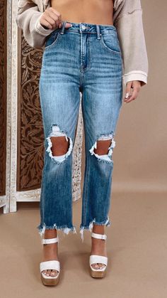 Stevie Straight Leg Jean, Acid Light RISEN – Everyday Chic Boutique Patchwork Tee, Athleisure Winter, Oversized Puffer, Denim Vests, Cali Girl, Everyday Chic, Layering Outfits, Straight Leg Denim, Best Jeans