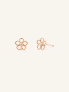 Inspired by the delicate flower, our Daisy Earrings are crafted in solid 14k gold, lightweight and dainty, these petite stud earrings will bring much love and joy to the wearer past the wonderful days of spring. Rose Gold Flower Earrings In 14k Gold, 14k Rose Gold Flower Earrings, Rose Gold 14k Gold Flower Earrings, Delicate 14k Gold Flower Earrings, 14k Gold Flower Charm Earrings, Dainty Yellow Gold Flower Earrings, Dainty 14k Gold Pierced Flower Earrings, Dainty 14k Gold Flower Earrings, Dainty 14k Yellow Gold Flower Earrings