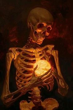 Skeleton Holding Candle, Skeleton Looking Down, Skeleton Laying Down Reference, Skeleton Looking Up, Skull Looking Down, Skeleton Holding Something, Skull Looking Up, Skeleton Painting Ideas, Reaper Reference