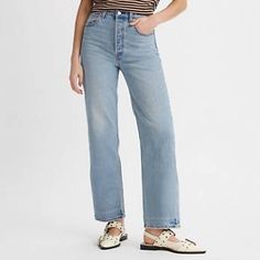 Ribcage Straight Ankle Women's Jeans - Medium Wash | Levi's® US Levi's High Rise Trendy Flare Jeans, Levi's Trendy High Rise Flare Jeans, Trendy High Rise Levi's Flare Jeans, Trendy High Rise Flare Jeans By Levi's, Levi's Trendy High Waist Jeans, Trendy High Rise Levi's Jeans, Trendy Levi's High Waist Jeans, Trendy High Waist Levi's Jeans, Levi's Straight Leg Bottoms For Spring