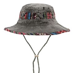 Displaying a colorful striped pattern that further accentuates its look, this unisex cowboy hat is the perfect pick for a variety of outdoor activities such as hunting, fishing, hiking, or when camping. Made from superior quality cotton that ensures better durability, this boonie hat offers optimal protection from the sun, keeping you cool and comfortable for a longer time. Ideal for casual wear, grab this multi-purpose cap today!Specifications Top Type: Flat Style: Casual Pattern Type: striped Multicolor Brimmed Bucket Hat For Outdoor, Multicolor Brimmed Hat For Outdoor, Multicolor Brimmed Outdoor Hat, Multicolor Wide Brim Bucket Hat For Outdoor, Multicolor Outdoor Bucket Hat, Adjustable Multicolor Casual Hats, Casual Multicolor Adjustable Hats, Casual Adjustable Bucket Hat For Camping, Multicolor Bucket Hat For Outdoor Use