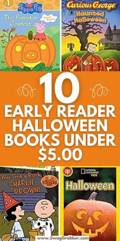 the 10 early reader halloween books under $ 5 00 are great for children to read