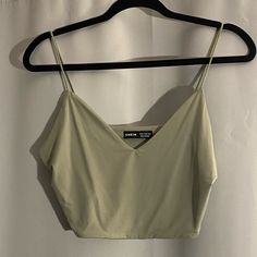 Shein V Neck Spaghetti Strap Crop Top Green Size M Double Lined Brand New Without Tags Skims Dupe! Green Spaghetti Strap Crop Top With Built-in Bra, Summer Spaghetti Straps Crop Top For Night Out, Seamless Cami Crop Top For Day Out, Summer Cami Crop Top For Party, Summer Tank Straps Crop Top For Night Out, Spring Cami Crop Top For Night Out, Summer Tank Strap Crop Top For Night Out, Summer Party Cami Crop Top, Summer Crop Top With Tank Straps For Night Out