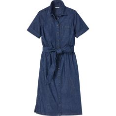 Dress For Fall, Shirting Fabric, Denim Midi Dress, Chambray Dress, Work Wardrobe, Denim Wash, Custom Fit, Denim Women, Chambray