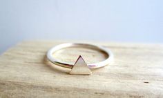 Triangle Sterling Silver Ring by aprilandjune on Etsy Simple Sterling Silver Midi Rings, Silver Triangle Rings For Gifts, Silver Triangle Rings For Gift, Sterling Silver Triangle Rings As Gift, Sterling Silver Triangle Rings For Gifts, Triangle Studs, Silver Wire, Triangles, I Decided