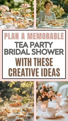 tea party bridal shower with these creative ideas